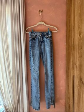 H&M Light Blue Jeans with Front Slits